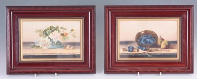 Lot 418 - A PAIR OF FINELY PAINTED EARLY 20th CENTURY...