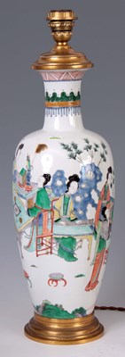 Lot 115 - A 19th CENTURY CHINESE FAMILLE VERT VASE of...