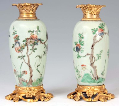 Lot 118 - A PAIR OF CHINESE KANGHI PERIOD FAMILLE VERT...