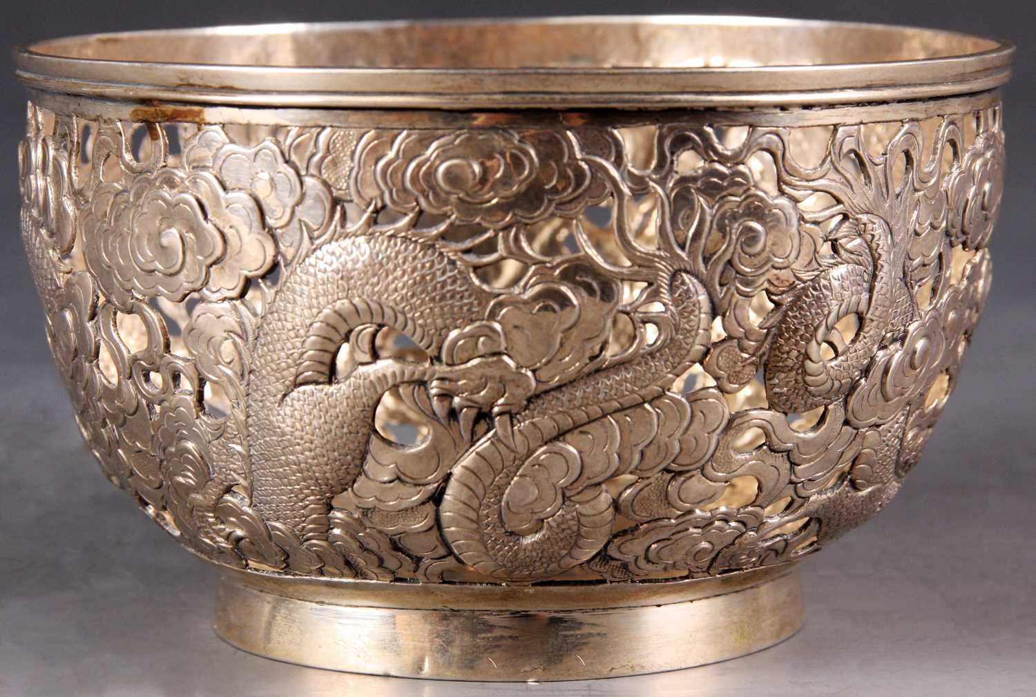 Lot 120 - A 19th Century Chinese Silver BOWL finely...
