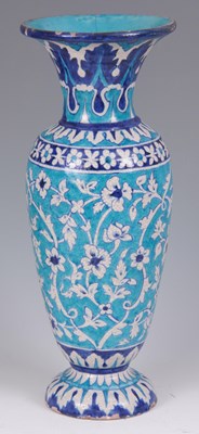 Lot 137 - A LATE 19TH CENTURY ISLAMIC POTTERY VASE with...