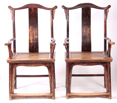 Lot 171 - A PAIR OF 18TH CENTURY CHINESE BURGUNDY...