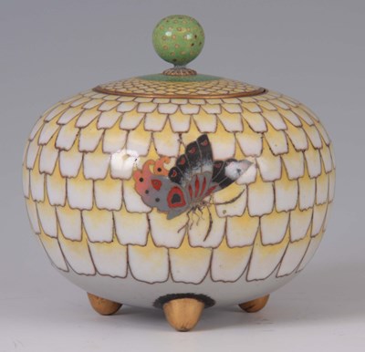 Lot 214 - A 19th CENTURY JAPANESE CLOISONNE BOWL AND...