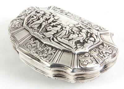 Lot 230 - AN 18TH/19TH CENTURY CONTINENTAL SILVER PILL...