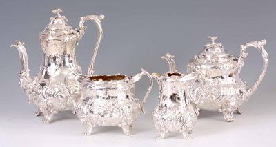 Lot 233 - A FINE QUALITY VICTORIAN SILVER FOUR PIECE TEA...