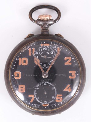 Lot 294 - ZENITH. AN EARLY 20th CENTURY SWISS KEYLESS...