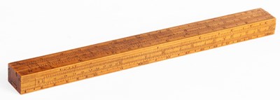 Lot 542 - A rare early 19th Century boxwood SLIDE RULE...