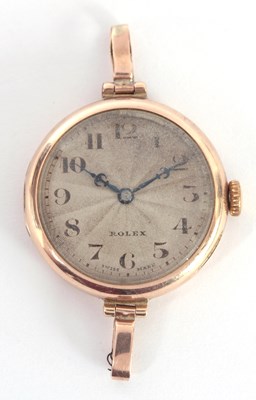 Lot 337 - A LADIES 1930's 9K GOLD ROLEX WRIST WATCH...