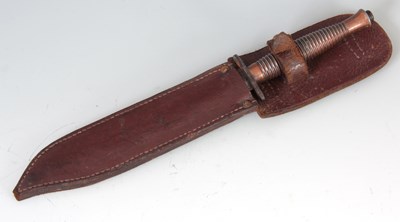 Lot 365 - A 3RD PATTERN COMMANDO KNIFE having a diamond...