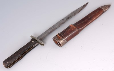 Lot 372 - A LATE 19TH CENTURY ENGLISH FOLDING BOWIE...