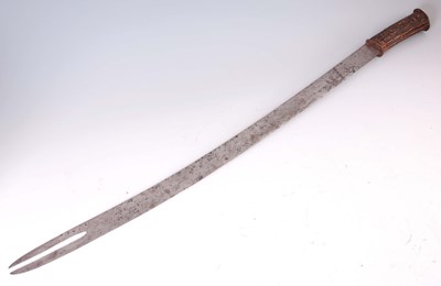 Lot 375 - AN 18TH CENTURY BRITISH HANGER SWORD with...