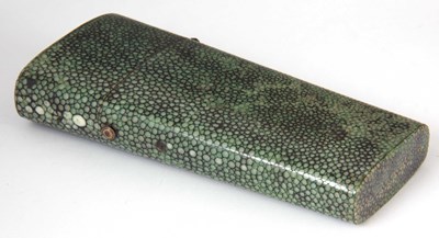 Lot 402 - A GEORGE III SHAGREEN CASED DRAWING SET of...