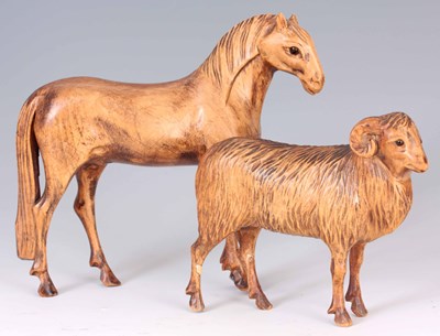 Lot 424 - TWO LATE 19TH CENTURY LIMEWOOD CARVED MODELS...