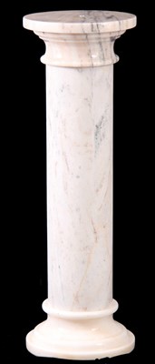 Lot 434 - A 19TH CENTURY MARBLE CIRCULAR COLUMN with...