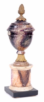 Lot 438 - A 19TH CENTURY BLUE JOHN, MARBLE AND ORMOLU...