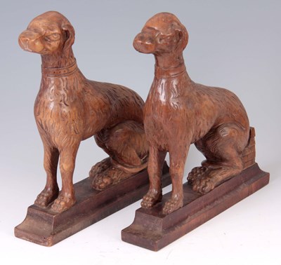 Lot 465 - A PAIR OF EARLY 19TH CENTURY CARVED WALNUT...