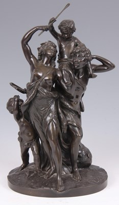 Lot 469 - AFTER CLODION. A 19TH CENTURY BRONZE FIGURE...