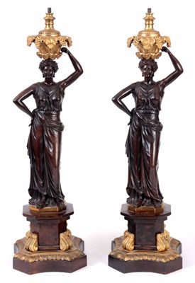 Lot 474 - A GOOD PAIR OF 19TH CENTURY REGENCY STYLE...