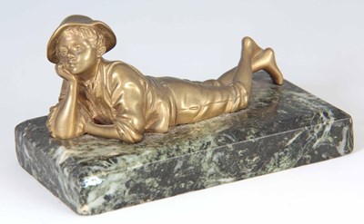 Lot 485 - AN EARLY 20TH CENTURY BRONZE PAPERWEIGHT...