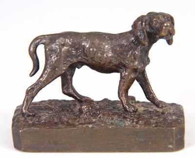 Lot 500 - A LATE 19TH CENTURY MINIATURE BRONZE...