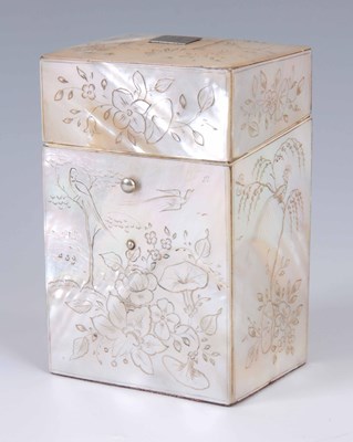 Lot 514 - A MID 19TH CENTURY LADIES MOTHER OF PEARL...