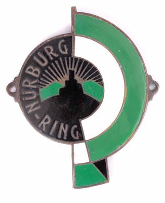 Lot 522 - A MID 20TH CENTURY NURBURG RING ENAMEL CAR...