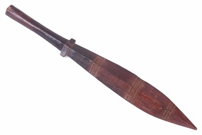 Lot 526 - A 19TH CENTURY ABORIGINAL HARDWOOD CLUB of...