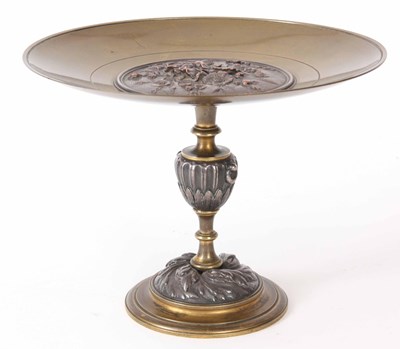 Lot 528 - A LATE 19TH CENTURY FRENCH BRASS AND SILVERED...