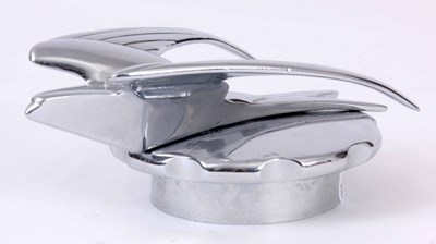 Lot 532 - AN ART DECO STYLE CHROME PLATED CAR MASCOT...