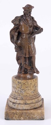 Lot 535 - AN EARLY 20TH CENTURY BRONZE SCULPTURE FORMED...