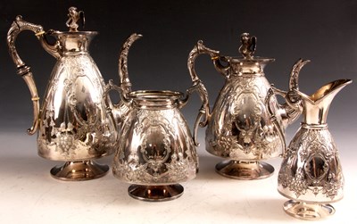 Lot 228 - A late Victorian Walker and Hall Silver Plated...