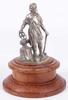 Lot 538 - A LATE 19TH CENTURY CHROME PLATED BRONZE...