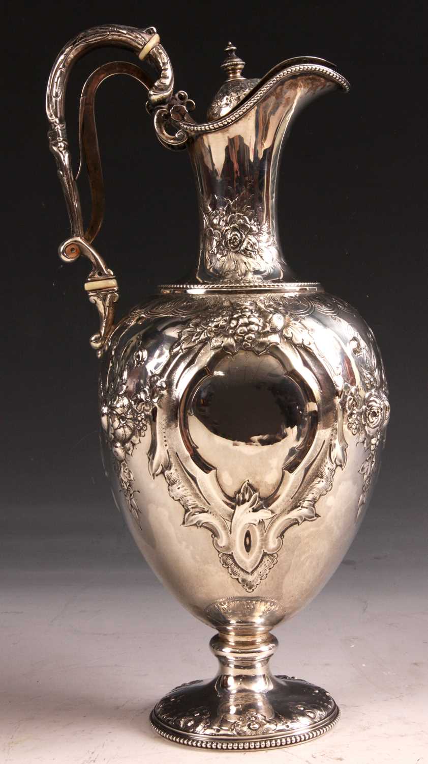 Lot 222 - A Victorian Silver EWER of footed form with...