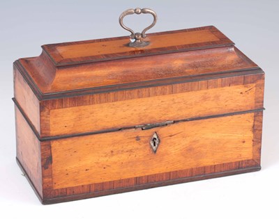 Lot 602 - A LATE 18TH CENTURY SATINWOOD AND TULIPWOOD...