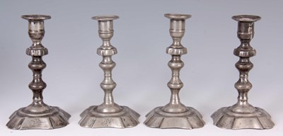 Lot 634 - AN UNUSUAL SET OF FOUR MID 18TH CENTURY CAST...