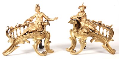 Lot 635 - A PAIR OF 19TH CENTURY GILT ORMOLU CHINESE...