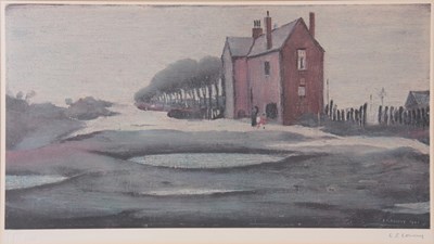 Lot 708 - L. S. LOWRY - LONELY HOUSE A 20TH CENTURY...