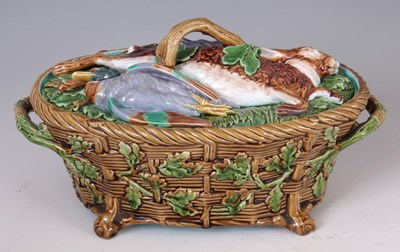Lot 71 - A LATE 19TH CENTURY MINTON MAJOLICA GAME PIE...