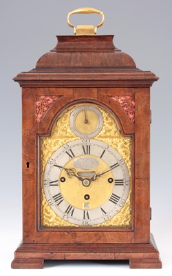 Lot 760 - THOMAS BATTELY LONDON A SMALL GEORGE II WALNUT...