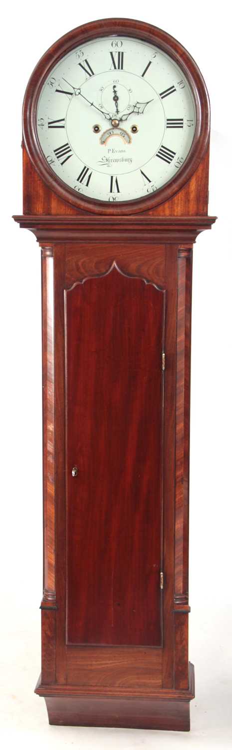 Lot 812 - P EVANS SHREWSBURY A GEORGE III MAHOGANY CASED...