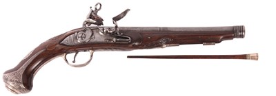 Lot 565 - A late 18th Walnut Spanish MIQUELET FLINTLOCK...