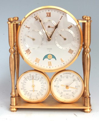 Lot 827 - A 20TH CENTURY IMEXAL CALENDAR/ BAROMETER...