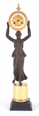 Lot 829 - A 19TH CENTURY FRENCH BRONZE AND ORMOLU...