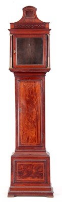 Lot 842 - AN 18TH CENTURY INLAID FIGURED MAHOGANY...