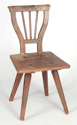 Lot 888 - AN EARLY 18TH CENTURY SCOTTISH STRIPPED PINE...