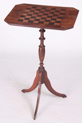 Lot 952 - A REGENCY FIGURED MAHOGANY GAMES TABLE the...