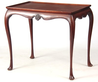 Lot 954 - A STYLISH GEORGE III MAHOGANY SILVER TABLE -...