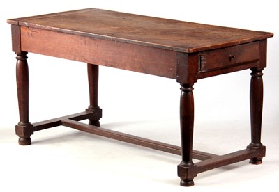 Lot 979 - A LATE 17TH CENTURY JOINED OAK REFECTORY TABLE...