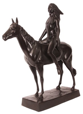 Lot 636 - AFTER FREDERIC REMINGTON 1861-1909 

A BRONZE...