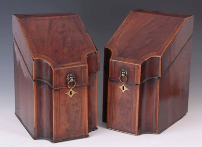 Lot 614 - A PAIR OF GEORGE III BOXWOOD STRUNG AND...